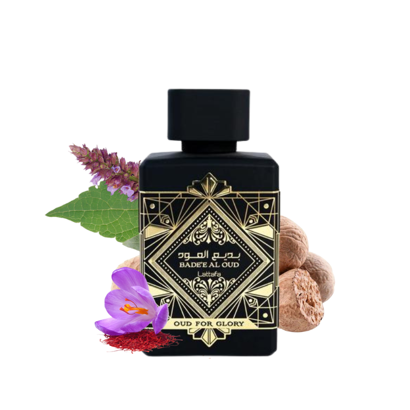 Arabic oud perfume Lattafa Al Oud Noir smoky patchouli scent
