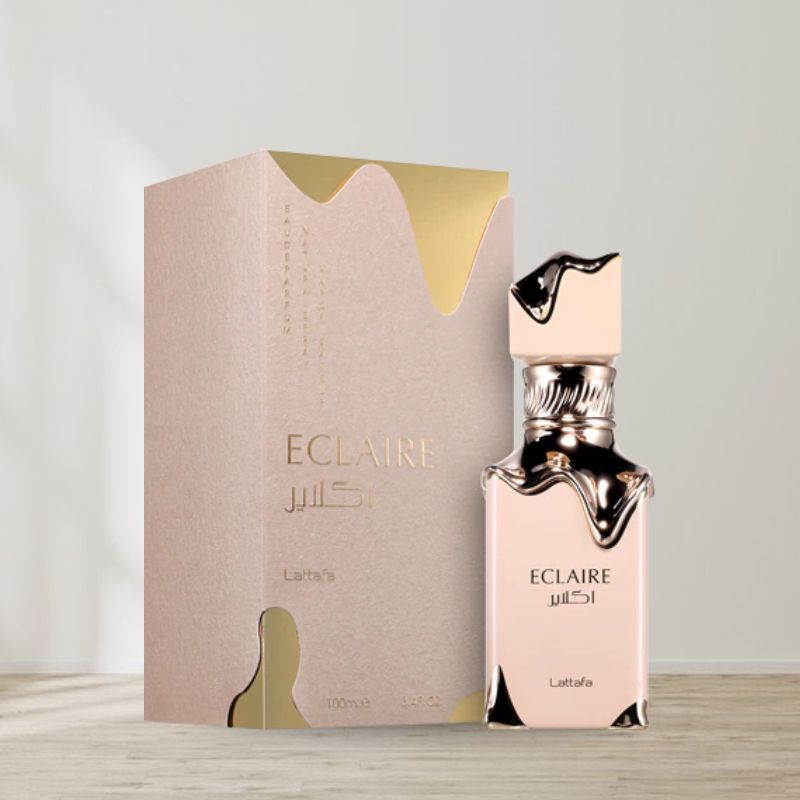 Eclaire perfume with bergamot, rose, and musk