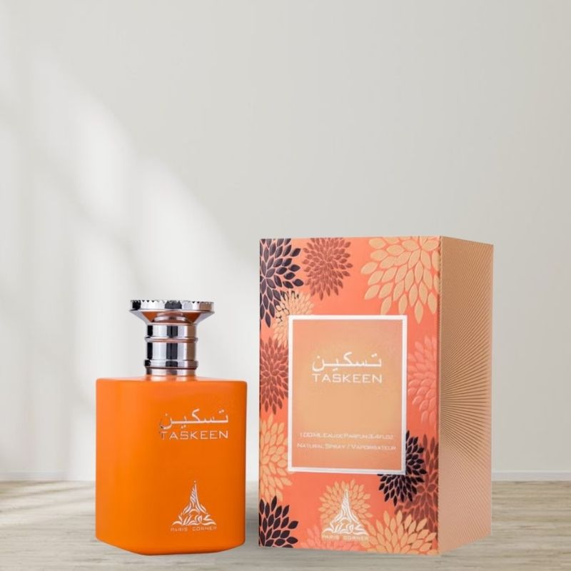 Taskeen Peche feminine perfume with amber and musk