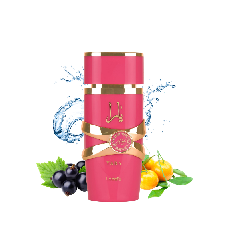 Arabic women’s perfume Lattafa Yara Candy gourmand scent